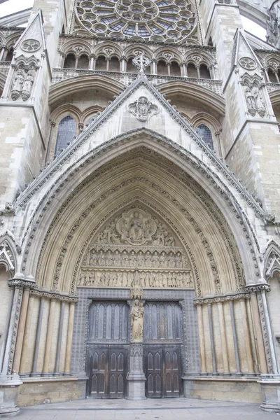 Eingangstür der Abtei von Westminster, Westminster, London — Stockfoto