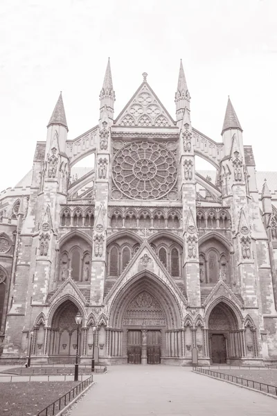 Westminster Abbey Facade, Westminster, Londres — Fotografia de Stock