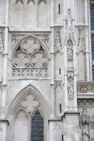 Fachada principal da Abadia de Westminster, Londres — Fotografia de Stock