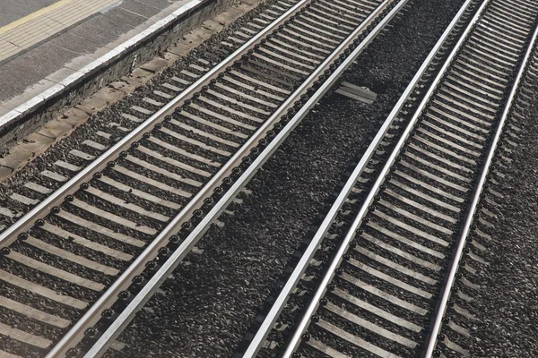 Railway Line Tracks — Stock Photo, Image