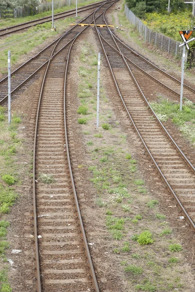 鉄道の接合 — ストック写真