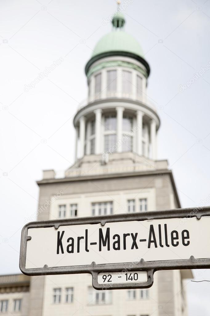 Karl Marx Allee Street Sign, Berlin