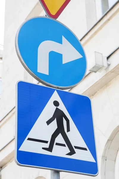 Pedestrian Crossing Sign — Stock Photo, Image