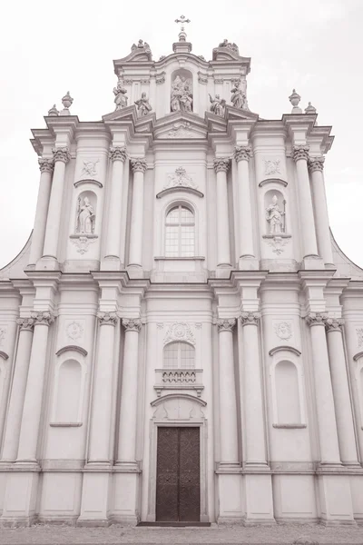 Besucherkirche, Krakowskie przedmiescie Straße, Warschau — Stockfoto