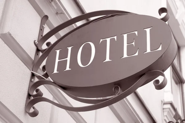 Hotelschild — Stockfoto