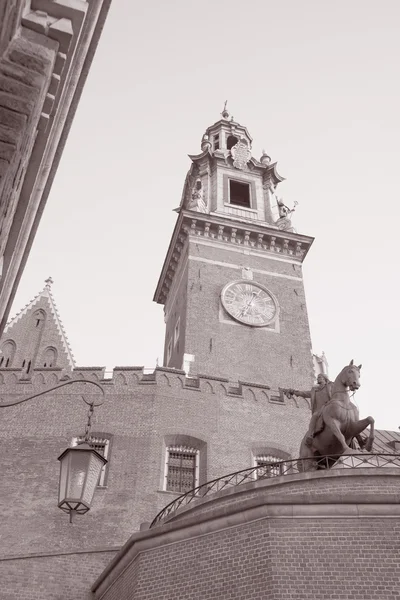 Kathedraal toren, wawel heuvel, krakow — Stockfoto