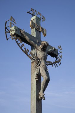 Haç ve calvary max, charles Köprüsü ve Prag tarafından