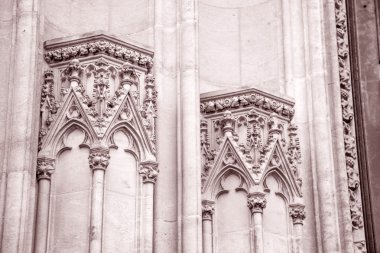 Katedral cephe, prague, Çek Cumhuriyeti, Avrupa üzerinde ayrıntılı