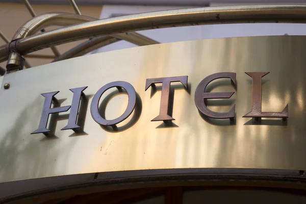 Знак отеля — стоковое фото