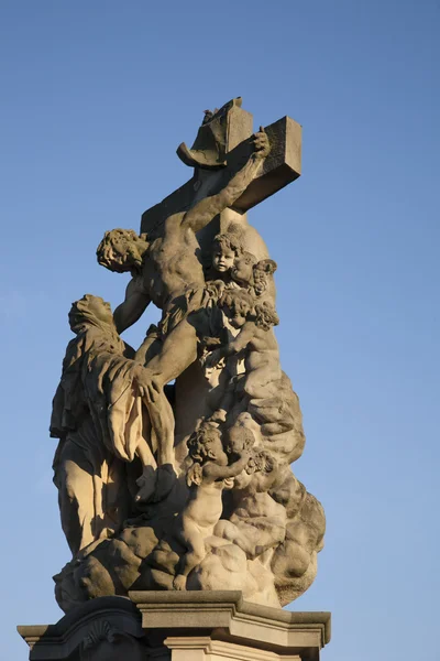 Charles Bridge Statue, Prague — Stock Photo, Image