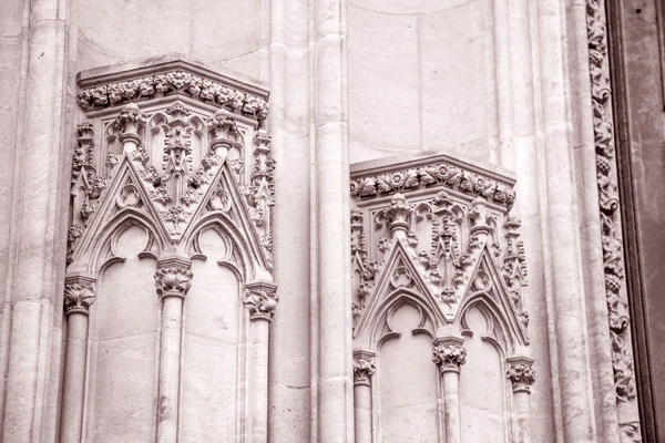 Detail on Cathedral Facade, Prague, Czech Republic, Europe — Stock Photo, Image