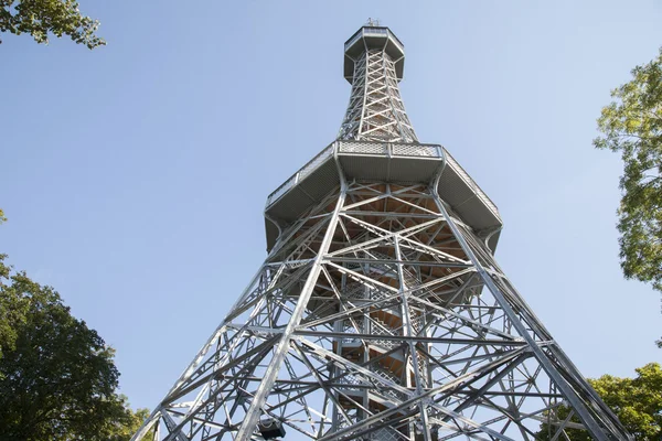 瞭望塔，petrin 山公园布拉格 — 图库照片