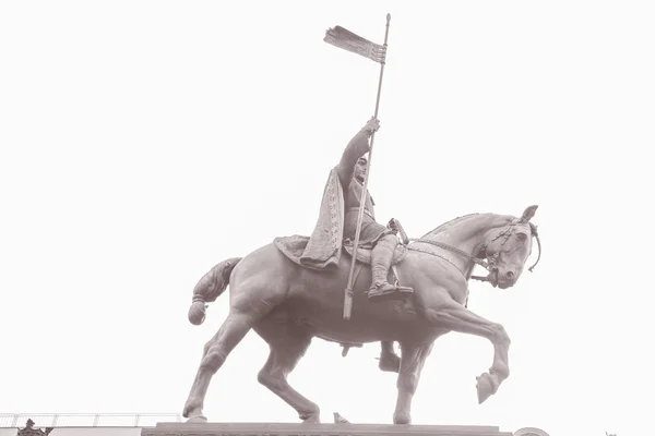 St wenceslas standbeeld, Praag, TsjechiëΑγίου wenceslas άγαλμα, Πράγα, Τσεχία — Stockfoto