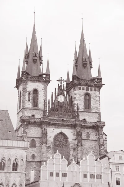 Igreja de Nossa Senhora diante de Tyn, Praga — Fotografia de Stock