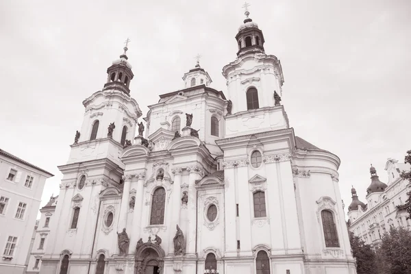 Iglesia de San Nicolás en el Barrio Stare Mesto, Praga —  Fotos de Stock