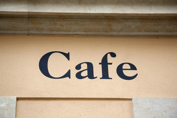 Café-Schild — Stockfoto