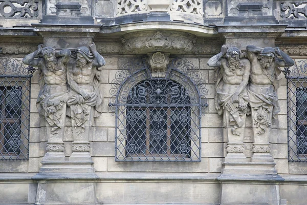 Detalj på yttervägg av dresden slott, Sachsen, Tyskland — Stockfoto