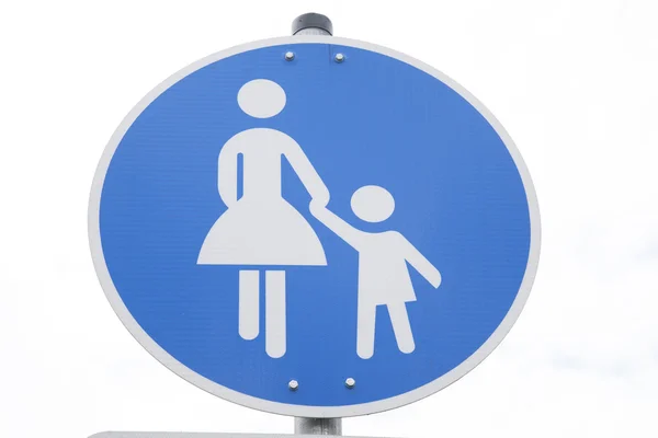 Fußgängerüberweg-Schild — Stockfoto