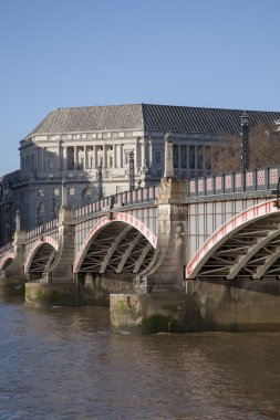 Köprü ve river thames, westminster, Londra lambeth