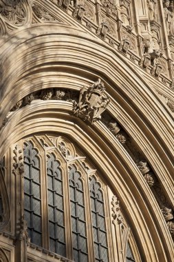 detay evler Parlamentosu, westminster, Londra'nın üzerinde