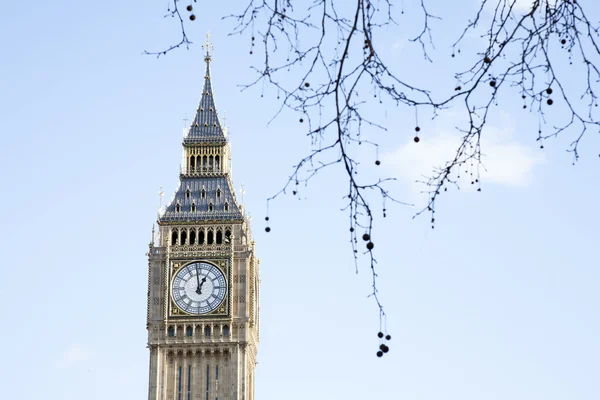 Big ben en de huizen van het Parlement, westminster, Londen — Stockfoto