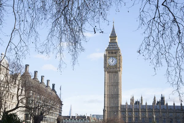 Big Ben'e ve Parlamento, westminster, Londra evleri — Stok fotoğraf