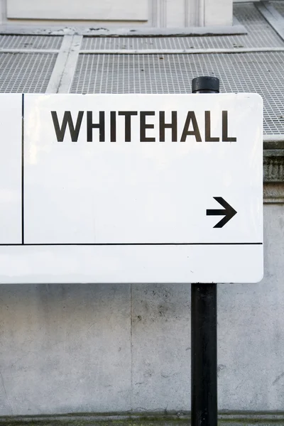Whitehall Street Sign, Westminster, Londres —  Fotos de Stock