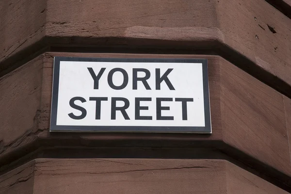 York-straßenschild — Stockfoto