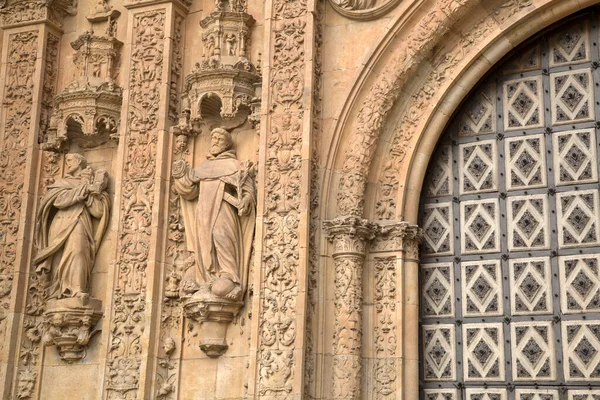 Sankt Estebans Kyrkofasad Salamanca Spanien — Stockfoto