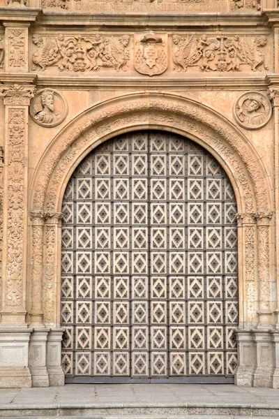 Sankt Esteban Kyrkans Ingång Salamanca Spanien — Stockfoto