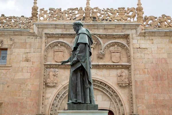 Fray Luis Monument Vid Salamanca University Spanien — Stockfoto