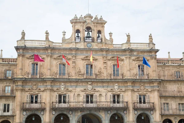 Belediye Binası Plaza Belediye Başkanı Meydanı Salamanca Spanya — Stok fotoğraf
