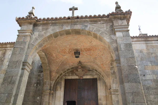 Facciata Della Chiesa Parrocchiale Alberca Village Salamanca Spagna — Foto Stock