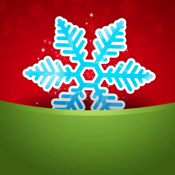 Kerstmis sneeuwvlok applique op lichte achtergrond — Stockfoto