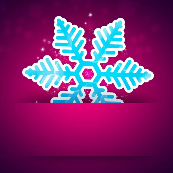 Applicazione fiocco di neve di Natale su sfondo luminoso — Foto Stock