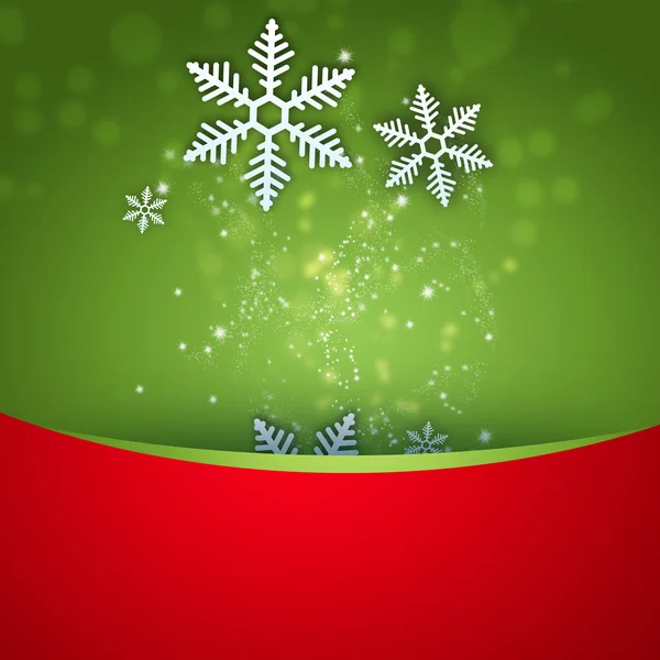 Λαμπερό κομψό Χριστούγεννα φόντο με νιφάδα χιονιού και copyspace — Φωτογραφία Αρχείου