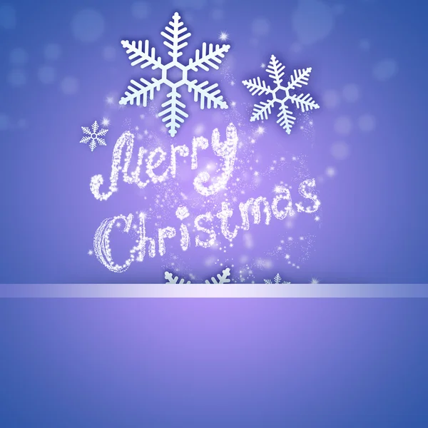 Яркий рождественский фон со снежинкой и счастливым Рождеством — стоковое фото