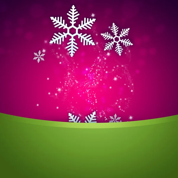 Bright stylish Christmas background with snowflake and copyspace — Stock Photo, Image