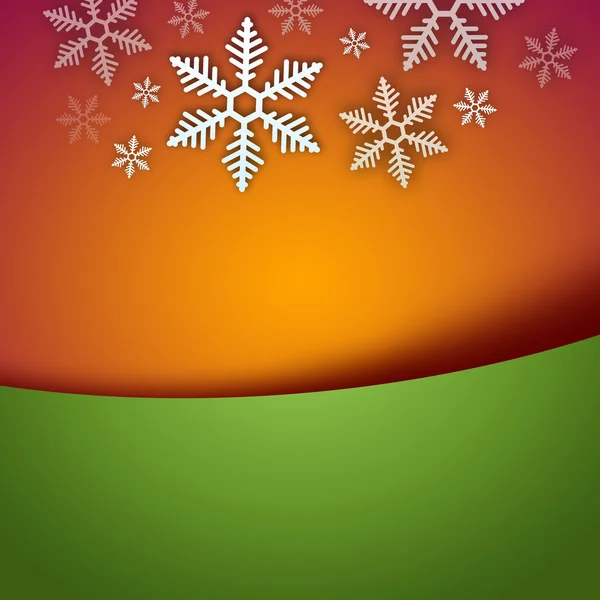 Bright stylish Christmas background with snowflake and copyspace — Stock Photo, Image