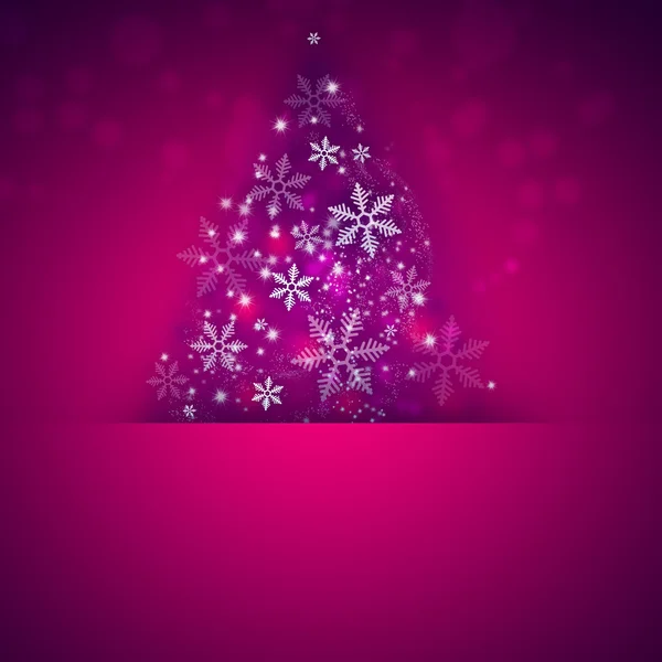 Árbol de Navidad estilizado sobre fondo decorativo con copyspace — Foto de Stock