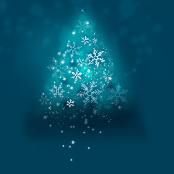 Abstraktní vánoční strom illustraion — Stock fotografie