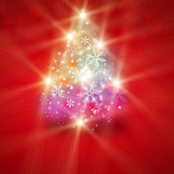 Astratto Albero di Natale illusione — Foto Stock