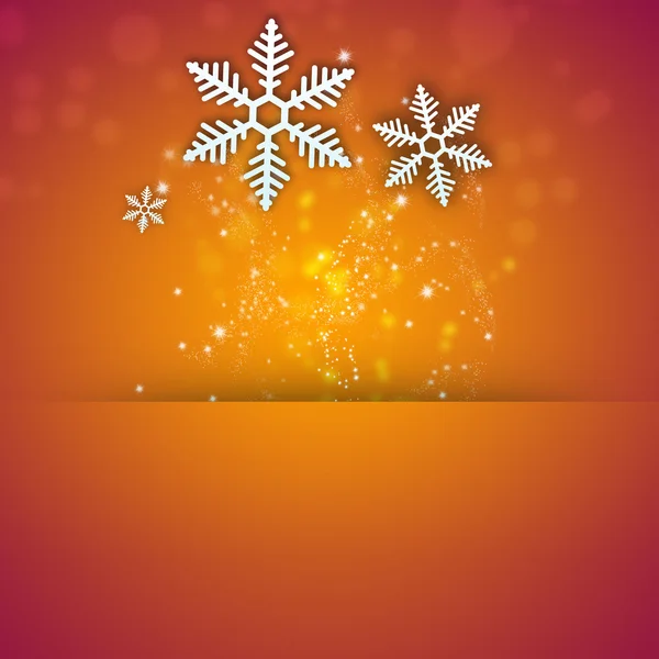 Fondo de Navidad elegante brillante con copo de nieve y copyspace — Foto de Stock