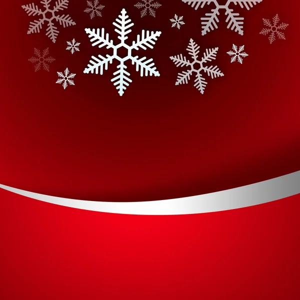 明るいスタイリッシュなクリスマス背景に雪の結晶、copyspace — ストック写真