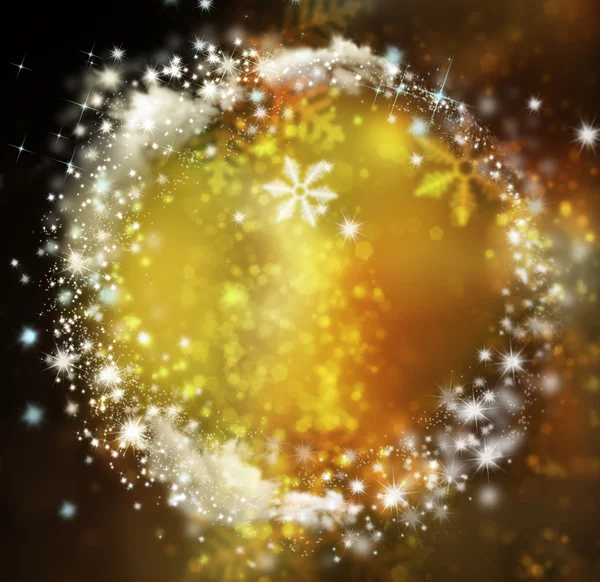 Abstract golden winter background — Stock Photo, Image