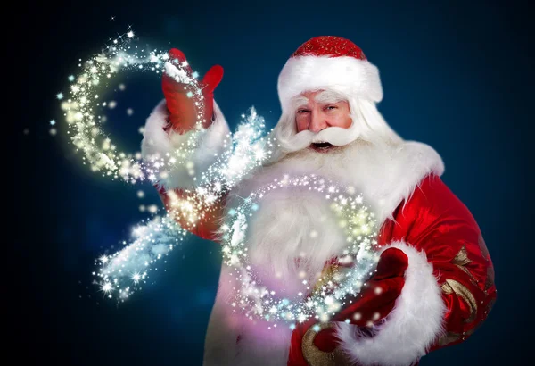 Santa claus christmas korting verkoop concept — Stockfoto