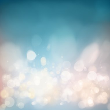 Blue bokeh abstract background clipart