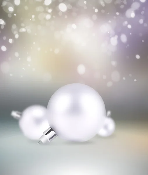 Christmas background: decorative balls on colorful background — Stock Photo, Image