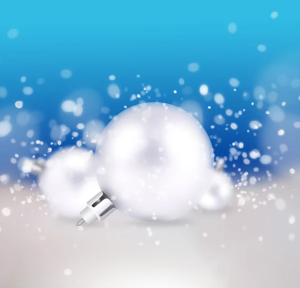 Christmas balls on abstract background — Stock Photo, Image