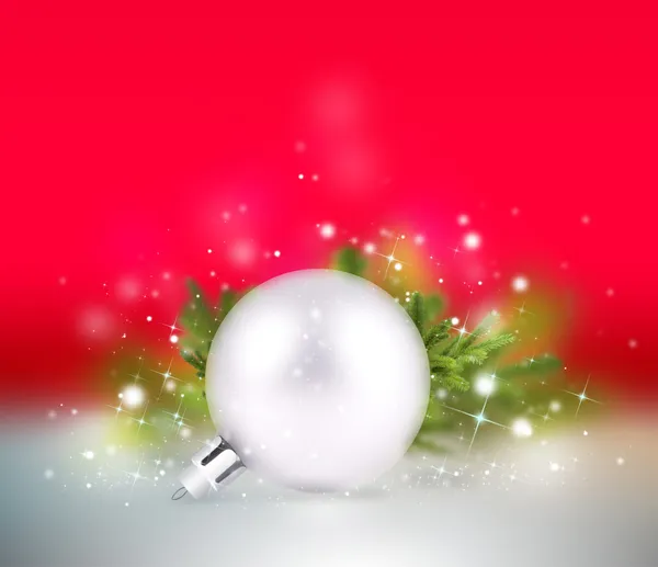 Christmas balls on abstract background — Stock Photo, Image